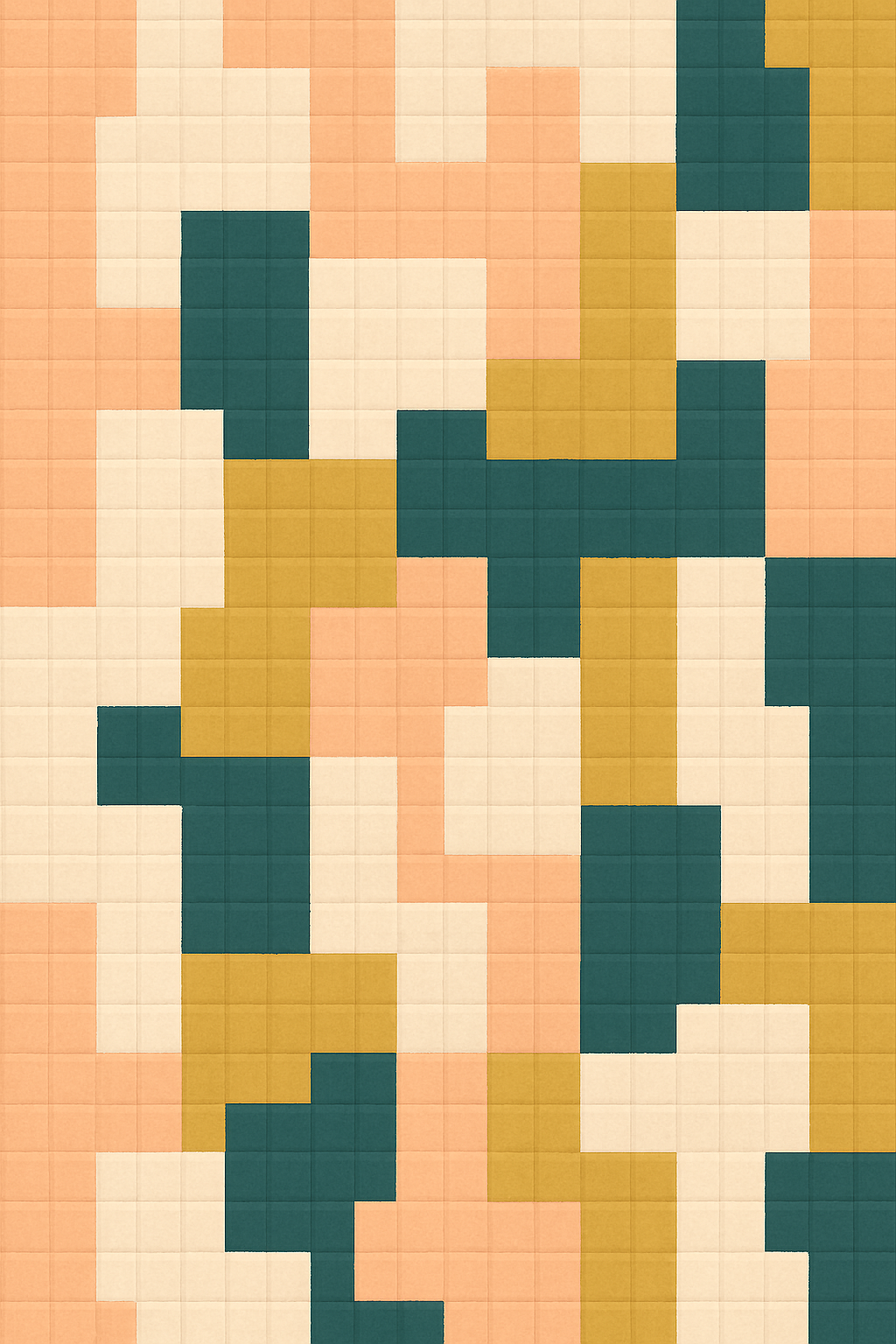 Pixel beach minimal poster